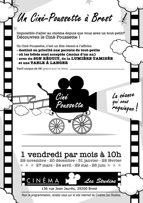 Cine Poussette A Brest Seance De Cinema Avec Bebe Recreatiloups Finistere